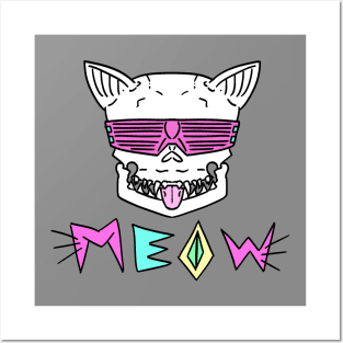 MEOW (pink) Posters and Art